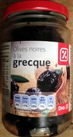 Olives noires à la grecque