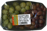 Uvas blancas y rojas