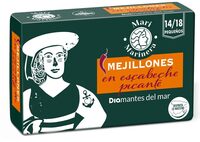 Mejillones en escabeche picante