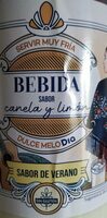 Bebida sabor canela y limón