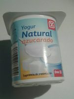 Yogur natural azucarado