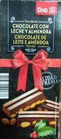 Turrón de chocolate con leche y almendra