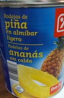 Rodajas de piña en almíbar ligero