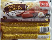 Salchichas rellenas de queso
