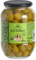 Aceitunas verdes sin hueso