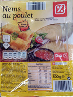 Nems au poulet, Avec sauce (x 4)