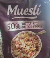 Muesli 50%frutas y frutos secos