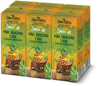 Zumo de piña, manzana y uva