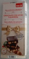 Chocolate con leche y almendra