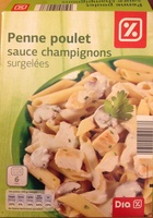 Penne poulet, sauce champignons, Surgelées