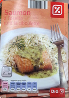Saumon à l'oseille riz à la ciboulette