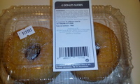 4 donuts natures sucrés