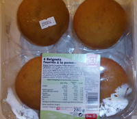 4 Beignets fourrés à la pomme