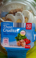 Salades thon crudités