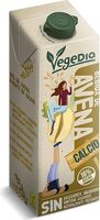 Bebida de avena con calcio