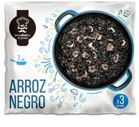 Arroz Negro con calamar y gambas
