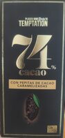 Chocolate Negro con Pepitas de Cacao Caramelizadas