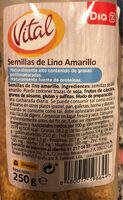 Semillas de lino amarillo