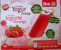 Sorbete yogur fresa