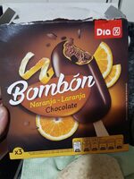 Bombón naranja y chocolate