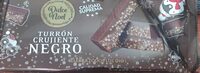 Turrón crujiente negro