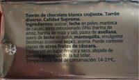 Turron crujiente blanco