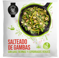 Salteado de gambas