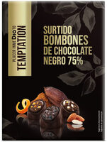 Bombones de chocolate negro 75%
