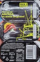 Filetes anchoveta en aceite de girasol