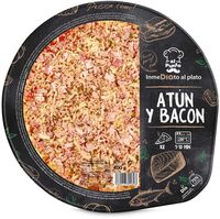 Pizza atún y bacon
