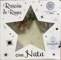 Roscon de reyes con nata