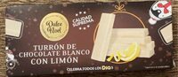 Turrón de Chocolate Blanco con Limón