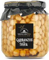 Garbanzos cocidos con trufa