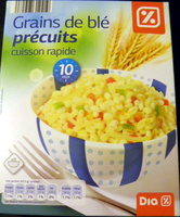 Grains de blé précuits