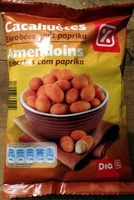 Cacahuètes enrobées goût paprika