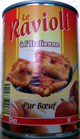 Le ravioli à l'Italienne pur bœuf