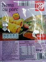 Nems au porc, Avec sauce (x 4)