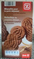 Biscuits pour le petit-déjeuner aux céréales et au chocolat