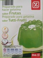 Preparado para hacer gelatina sabor frutas