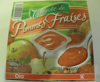 Compote de pommes fraises
