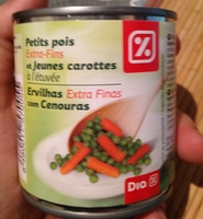 Petits pois Extra Fins et Jeunes Carottes à l'étuvée
