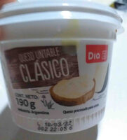 Queso untable clasico marca Dia%