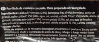 Parrillada de verduras con pollo