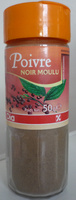 Poivre noir moulu