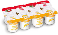 Yogur sabor fresa - plátano