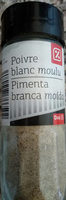 Poivre blanc moulu