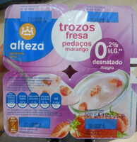 Yogur trozos fresa