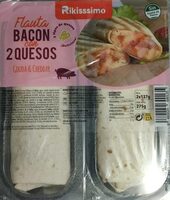 Flauta bacon con 2 quesos