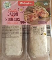 Flauta de bacon con 2 quesos
