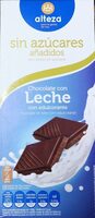 Chocolate con leche con edulcorantes